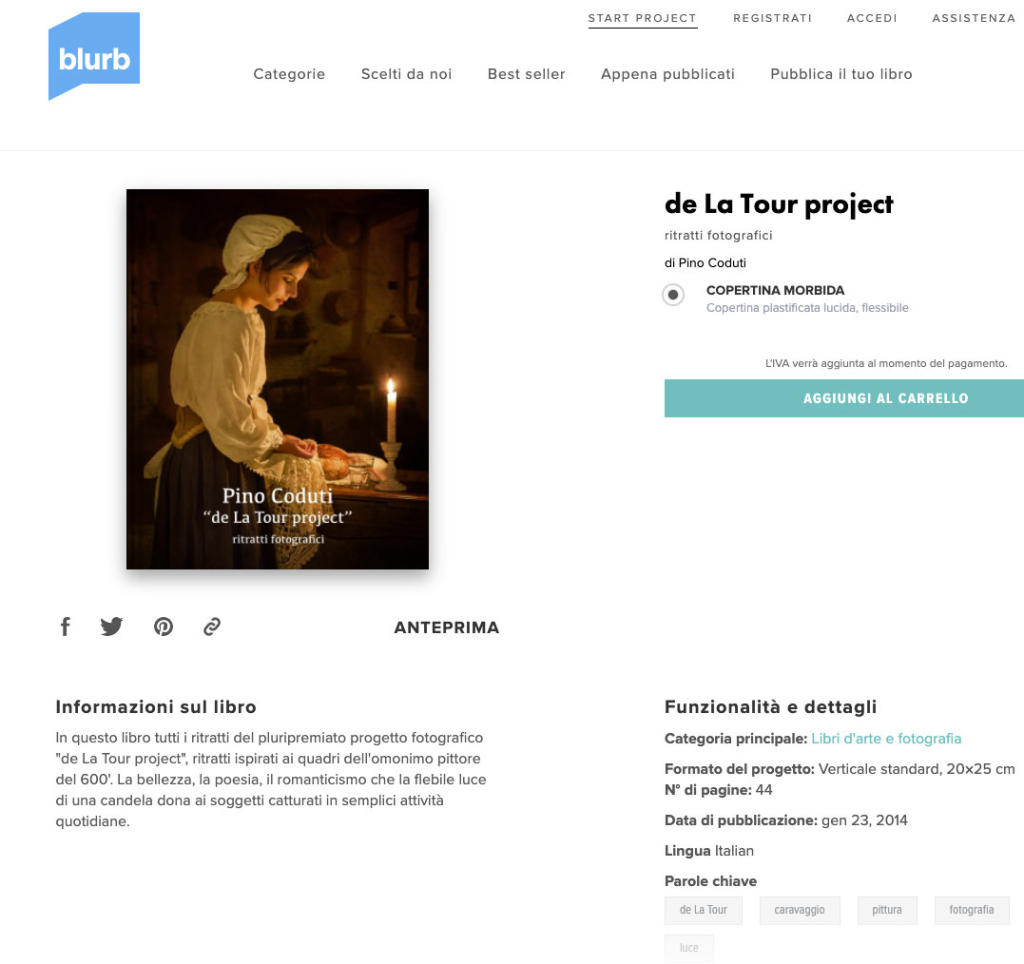 Libro de La Tour project su Blurb