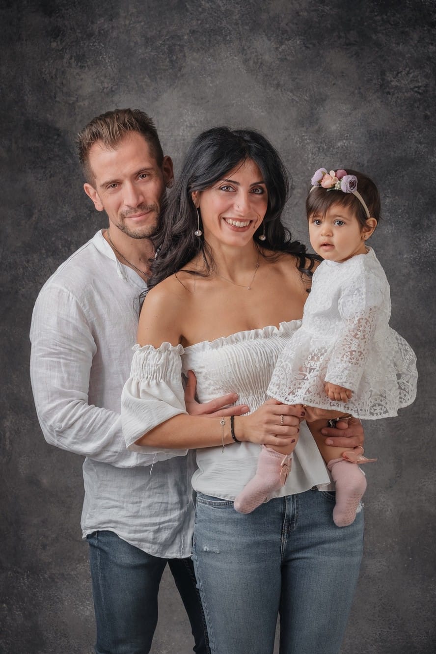 Fotoritratto di una famiglia