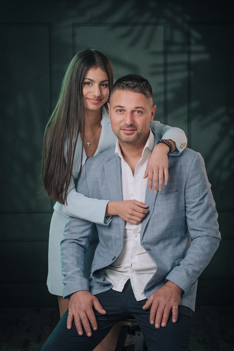 Fotoritratto professionale di due fidanzati