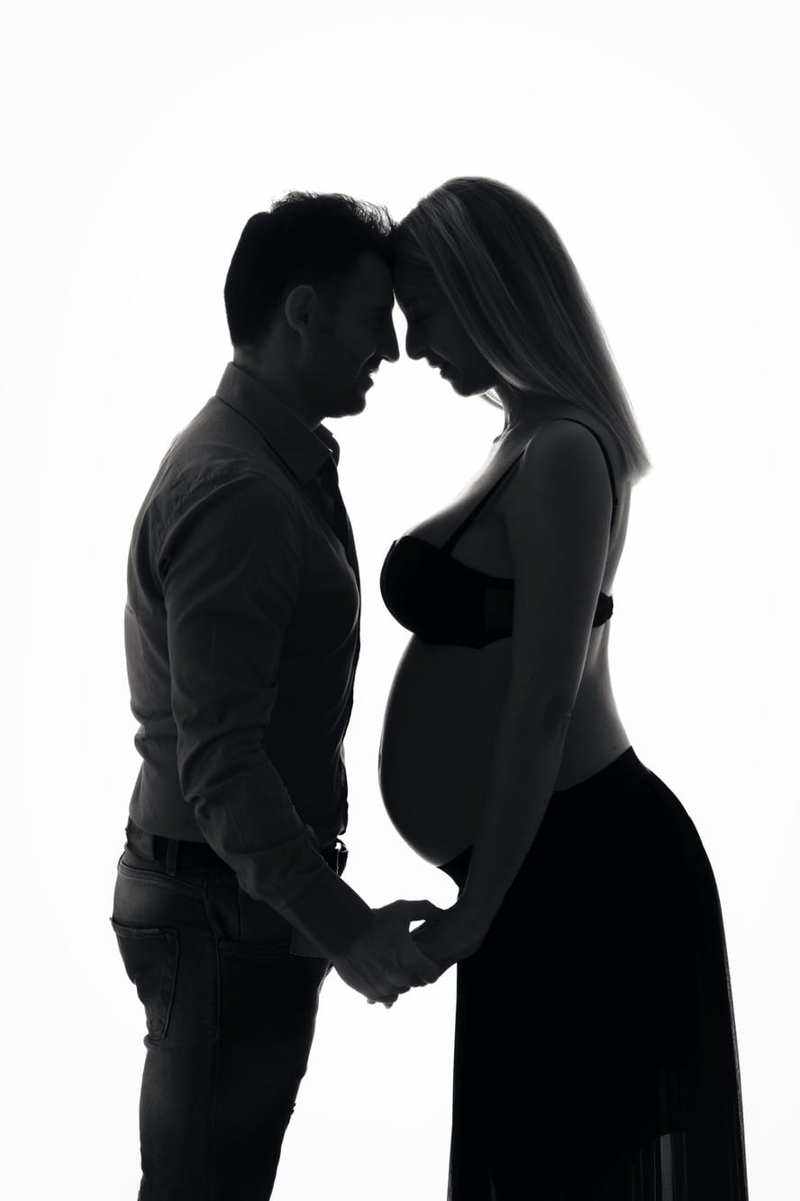 Foto premaman di coppia lui e lei