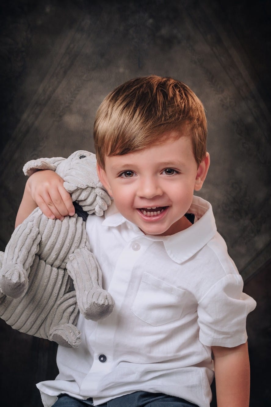 Fotoricordo professionale di un bambino