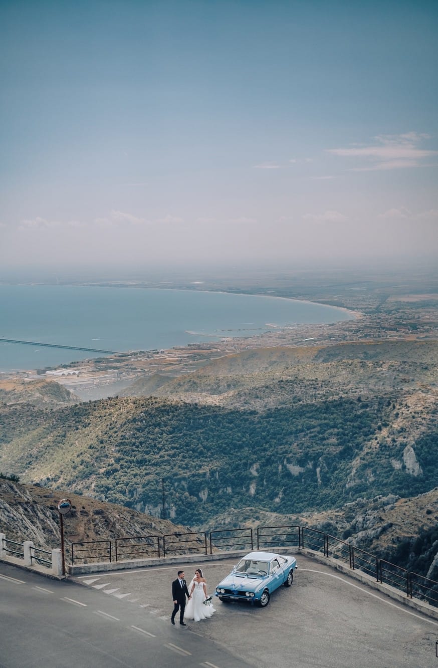 Sposi con vista da Monte Sant'Angelo