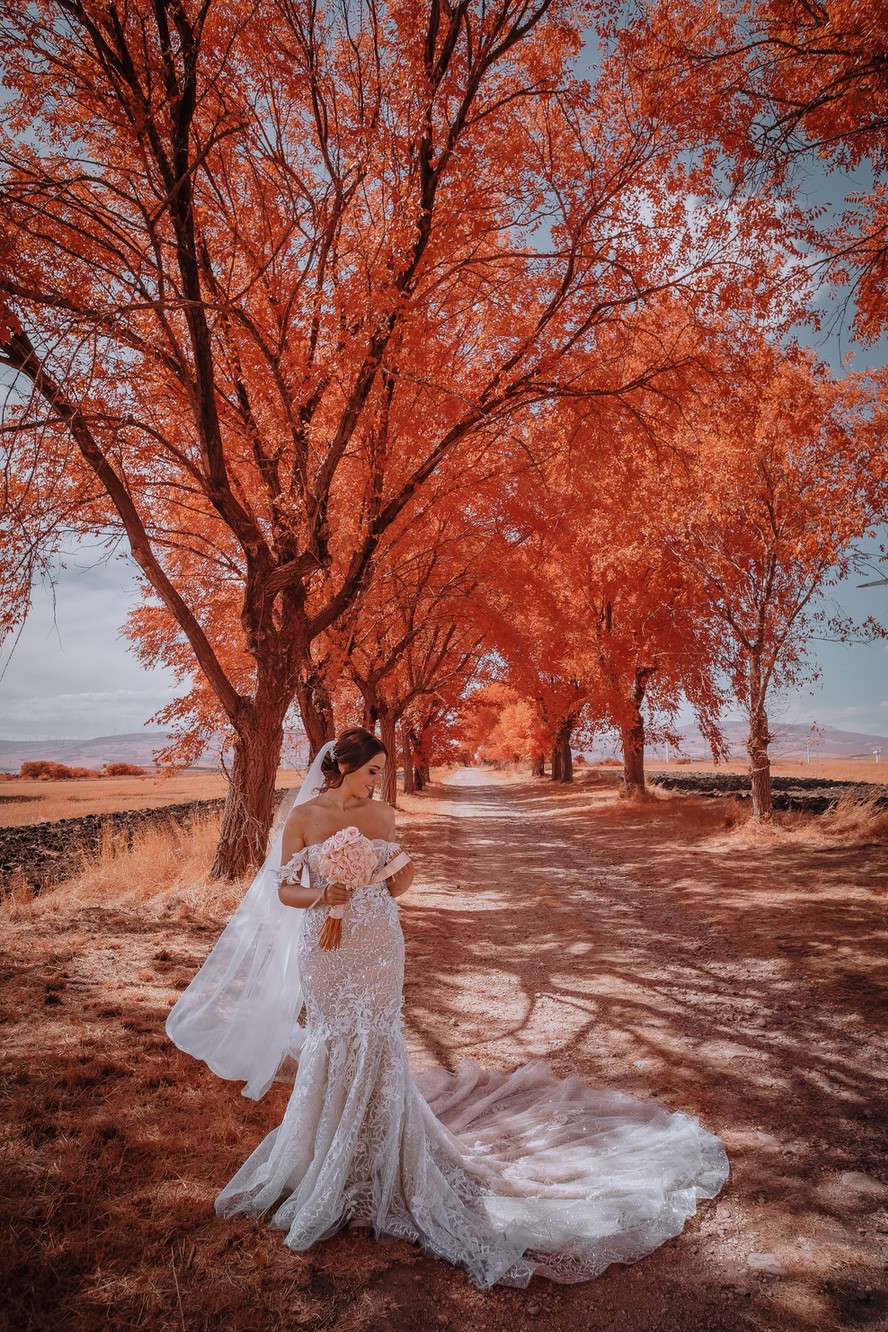 Reportage infrarosso matrimonio sposa presso Troia (FG) Reportage infrarosso di matrimonio, foto della sposa nei dintorni di Troia (FG)