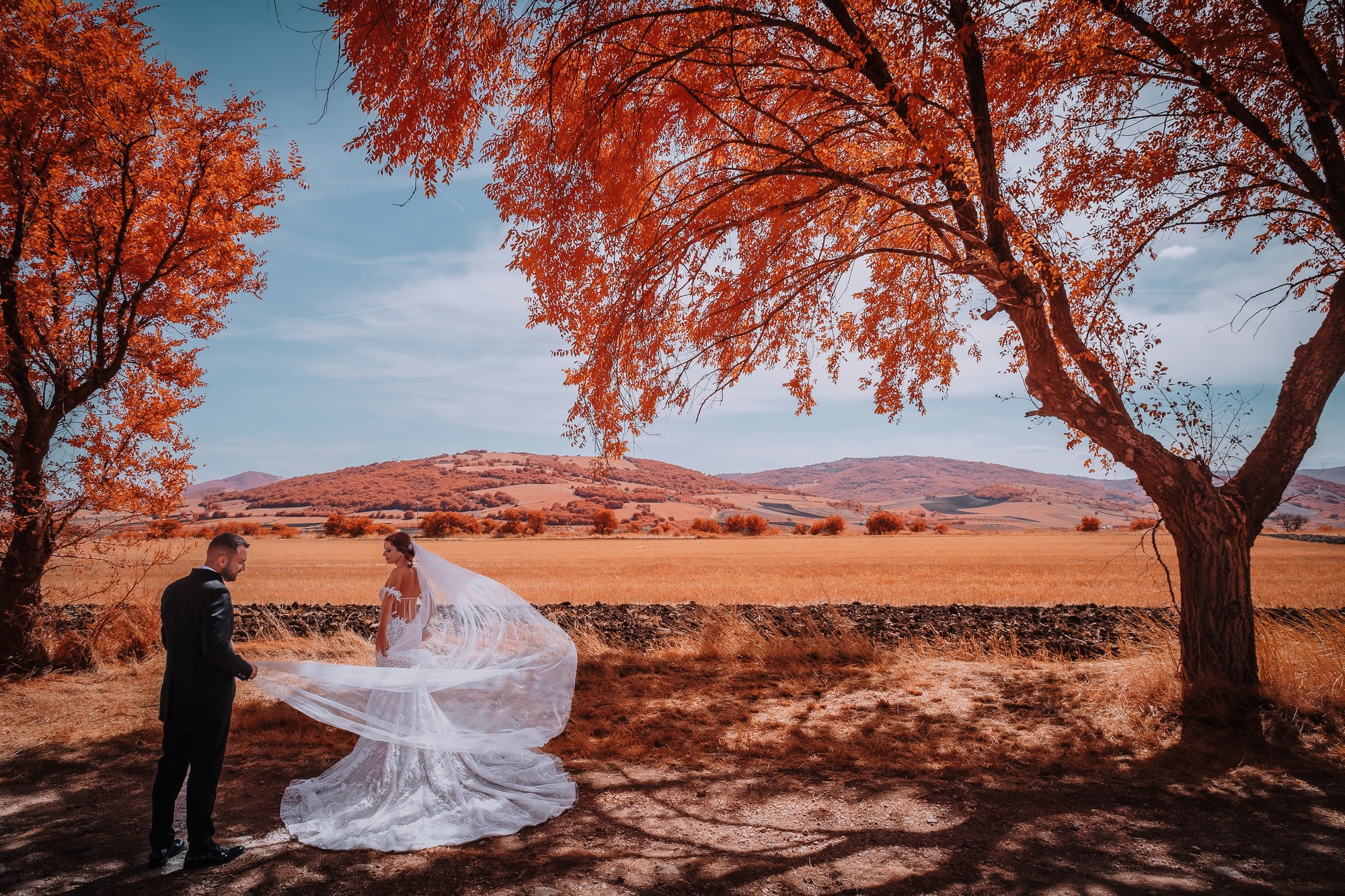Reportage infrared matrimonio Reportage infrared matrimonio con sposi e dintorni di Orsara di Puglia sullo sfondo