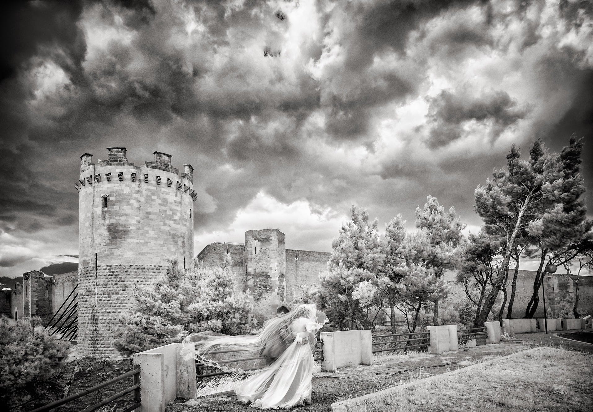 Foto di un matrimonio alla Torre della Leonessa nel Castello di Lucera