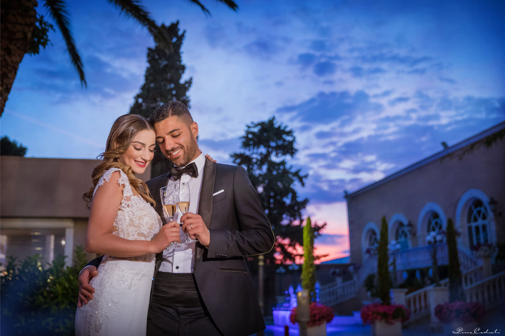 Taglio torta a Villa Carafa