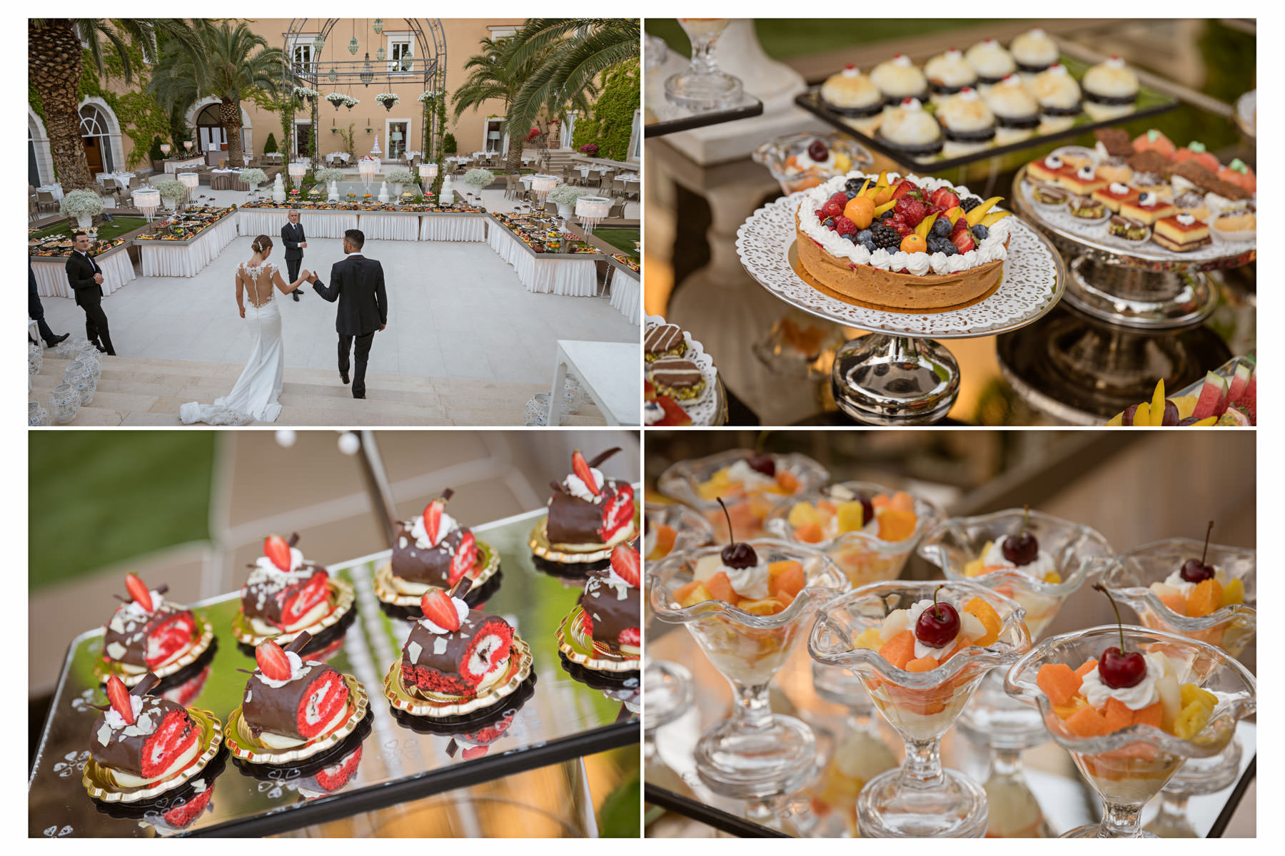 Taglio torta a Villa Carafa