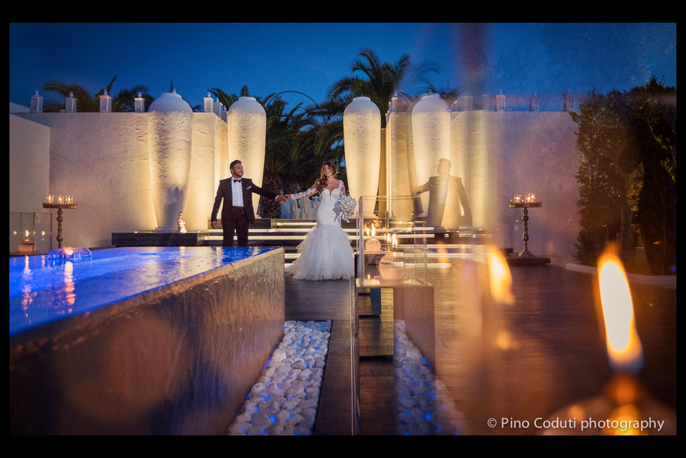 Fotografie di sera a Villa Carafa