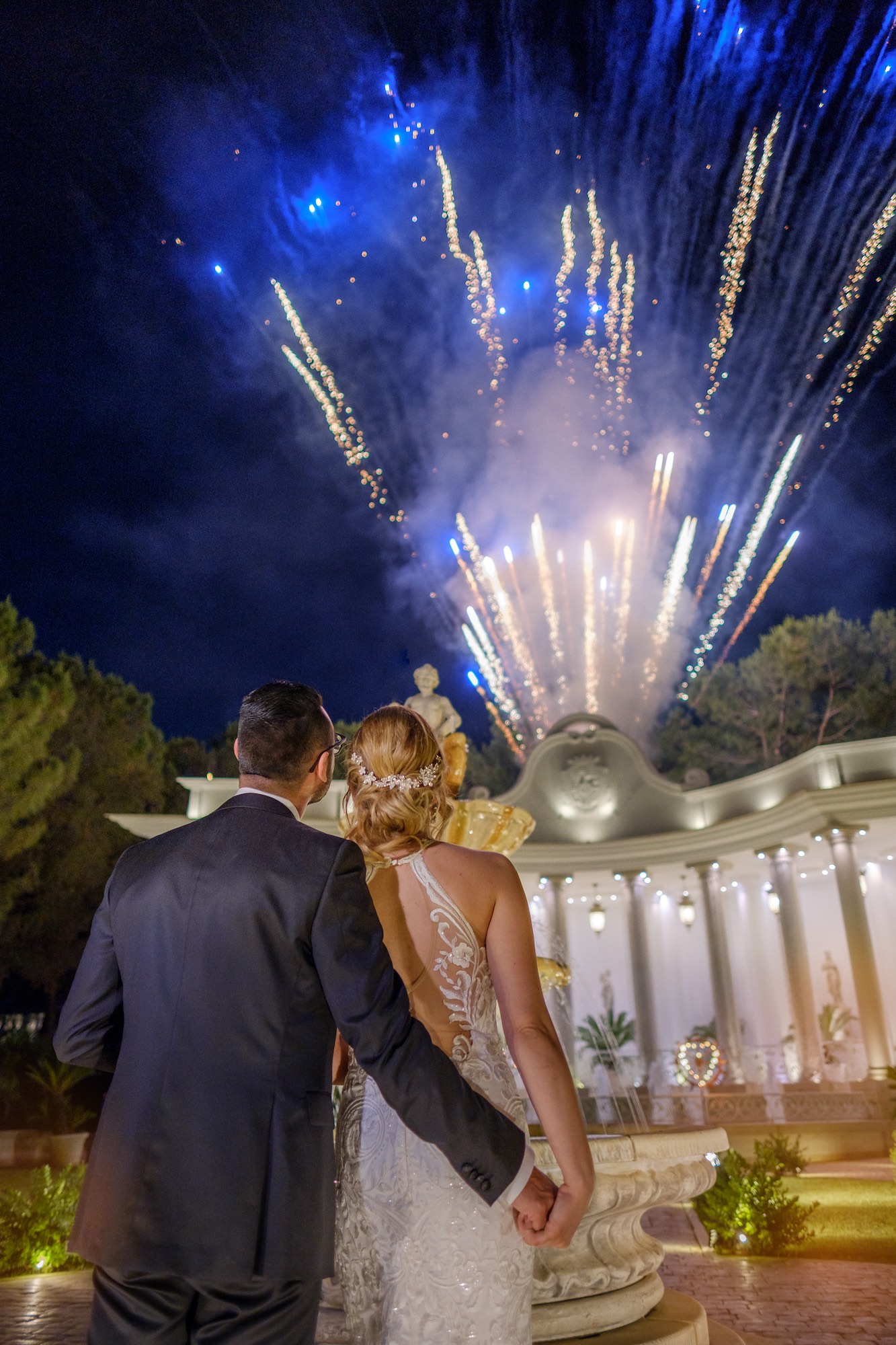 fuochi d'artificio per gli sposi allo Smeraldo di Canosa