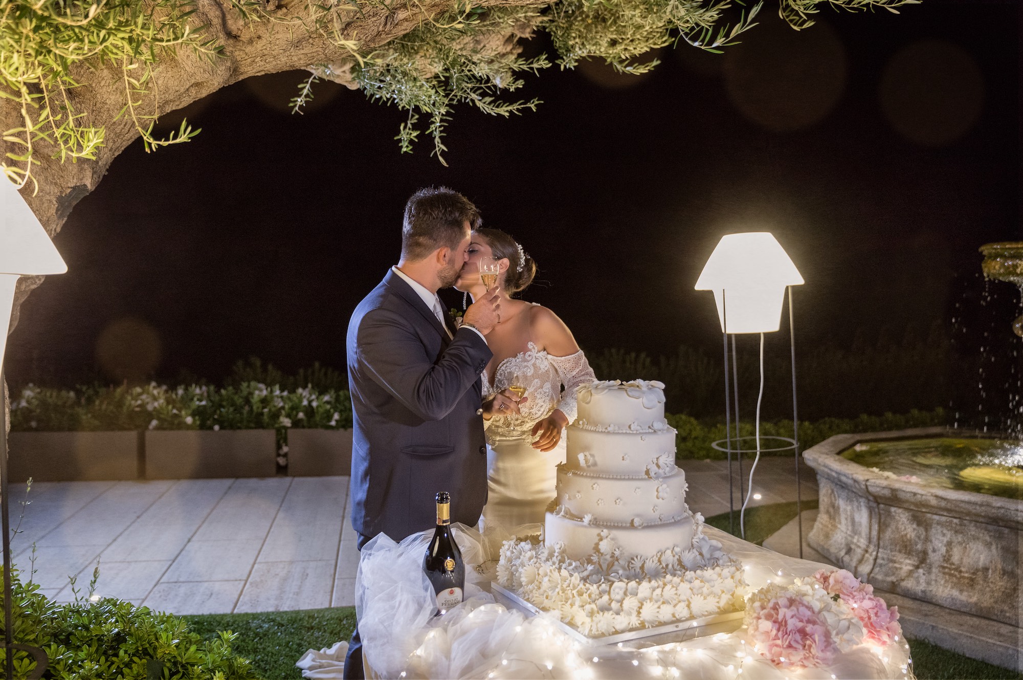 Torta nuziale Matrimonio a Villa Estea