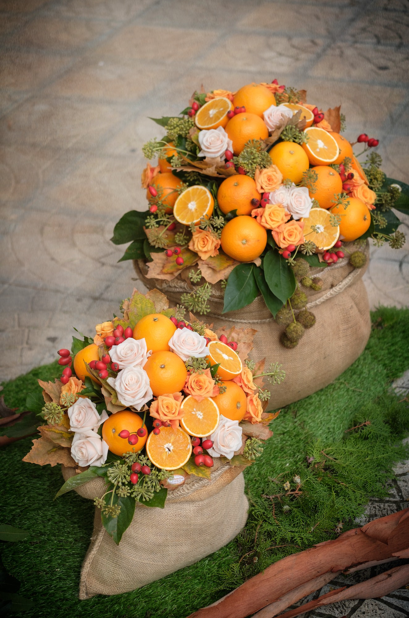 addobbi fiori ed arance matrimonio a Lucera