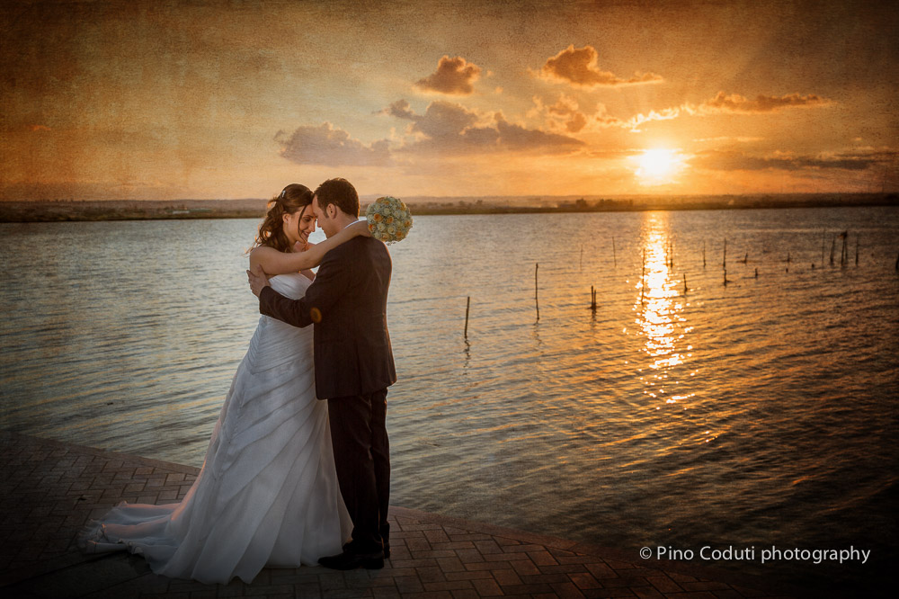 sposi al lago