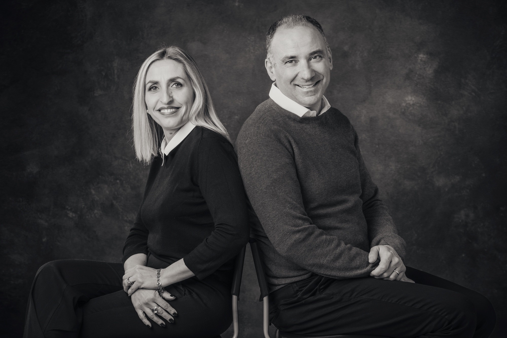 Ritratto azienda di famiglia Ritratto di persone che dirigono un'azienda di famiglia