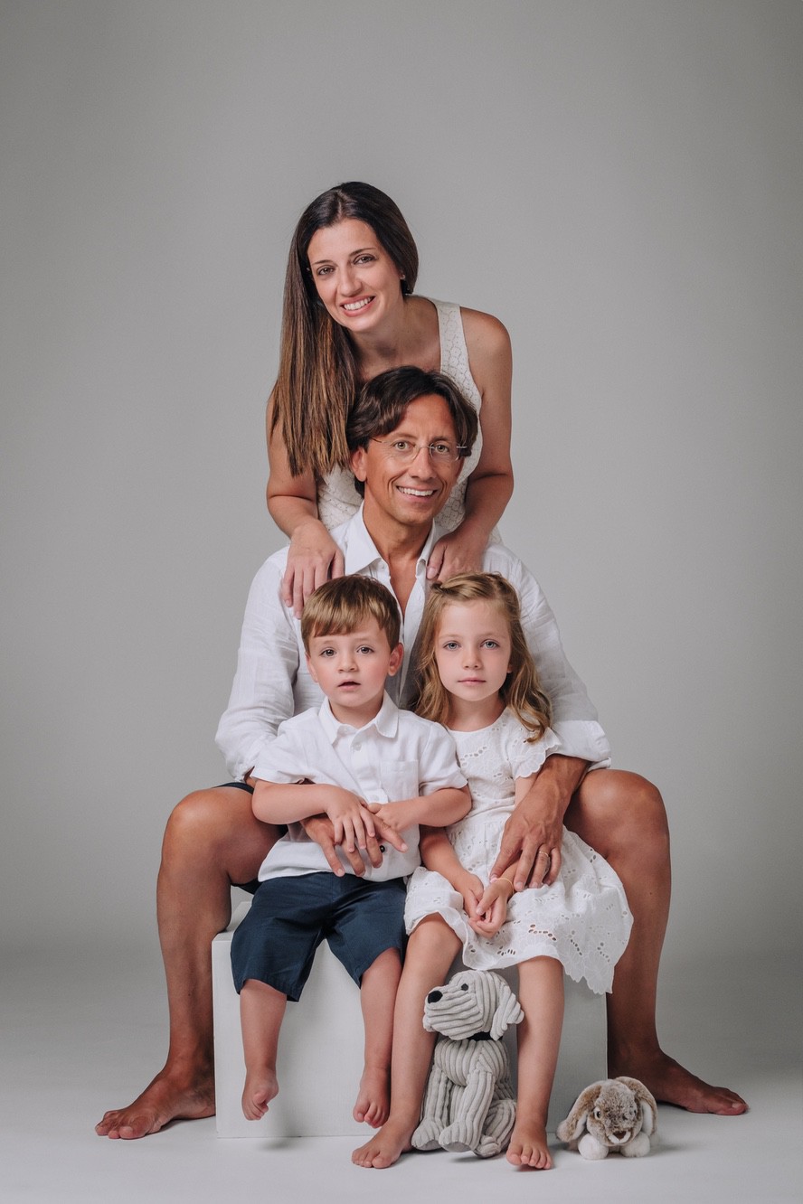 Ritratto di famiglia a tema vacanze