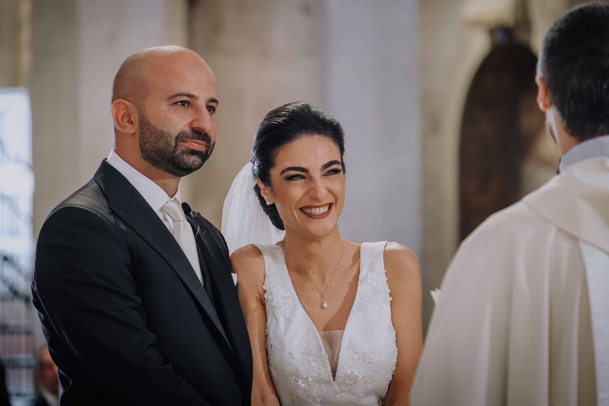 Sposi durante il rito religioso