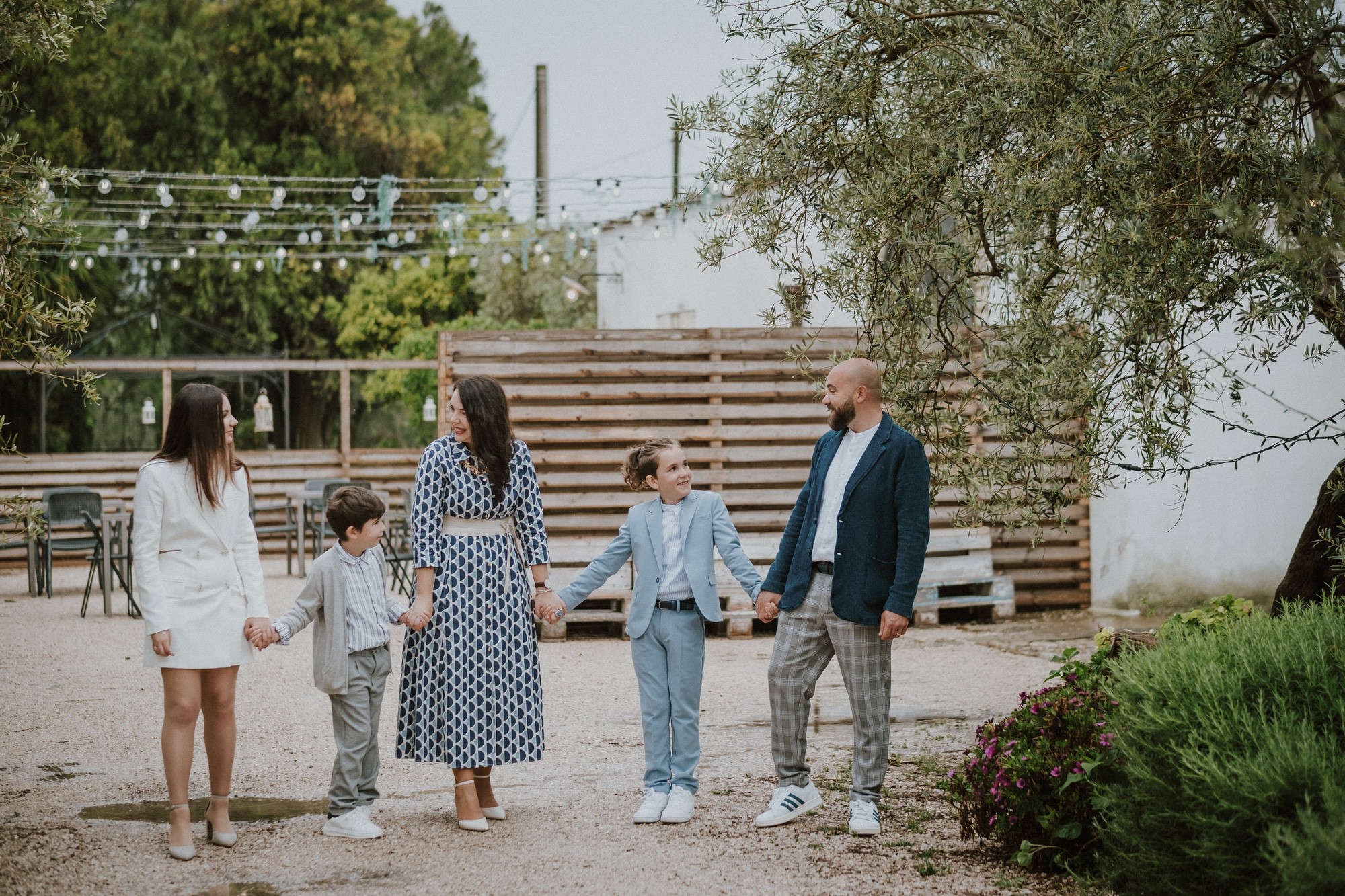 Ritratto di famiglia numerosa Ritratto professionale di una famiglia al diciottesimo