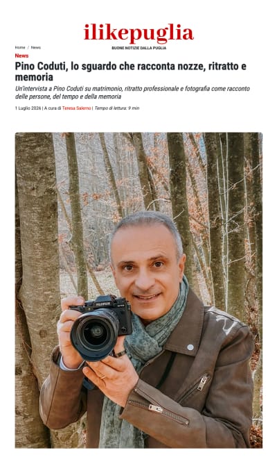 Intervista a Pino Coduti su iLikePuglia: fotografia come memoria